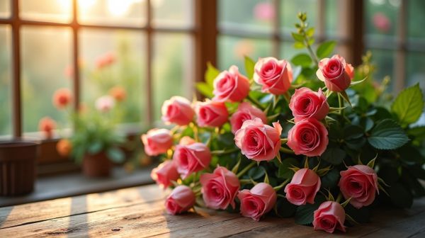 Des roses éternelles, la magie durable des fleurs décoratives