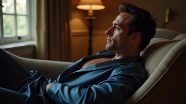 Le confort redéfini avec le peignoir homme satin